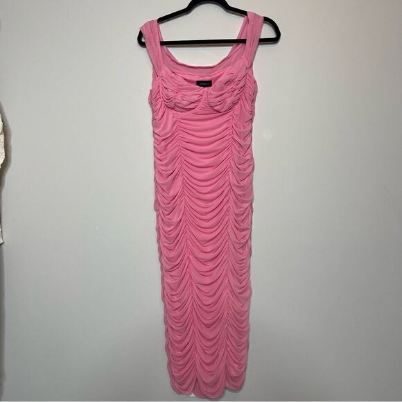 Majorelle Revolve Tabitha Midi Dress in Bubblegum Pink NWOT XL - Picture 4 of 10